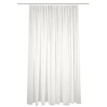 HOME WOHNIDEEN Fertigstore SABLIO Uni, Faltenband, weiß oder wollweiß, versch. Größen, Farbe:wollweiß, Größe:160 x 450 cm