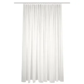 HOME WOHNIDEEN Fertigstore SABLIO Uni, Faltenband, weiß oder wollweiß, versch. Größen, Farbe:wollweiß, Größe:160 x 450 cm