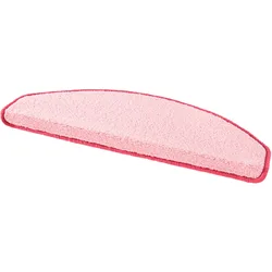 Stufenmatte »Fancy«, halbrund, 7 mm Höhe, 15 Stück, Treppenmatten, Selbstklebend, Stufenteppich, Treppenstufen, 702332-22 rosa 7 mm