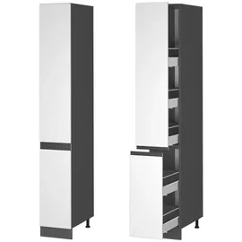 Vicco Apothekerschrank R-Line 30 x 57,2 x 206,8 cm Weiß