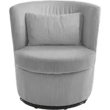Atlantic Home Collection Drehsessel »Keno«, 360-Grad drehbarer Cordsessel, inkl. einem Zierkissen im Originalbezug