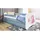 raumhirsch furniture Kinderbett mit Pferd 80 x 160 cm Holzwerkstoff blau