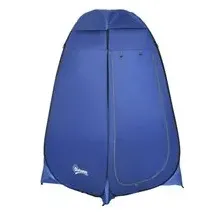 Outsunny Zelt blau Polypropylen B/H/L: ca. 120x120x190 cm - Blau