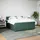 vidaXL Boxspringbett mit Matratze Dunkelgrün 180x200 cm Samt