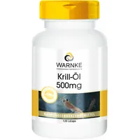 Krill-Öl 500 mg - 120 Kapseln Omega-3 Fettsäuren Astaxanthin, Warnke Vitalstoffe