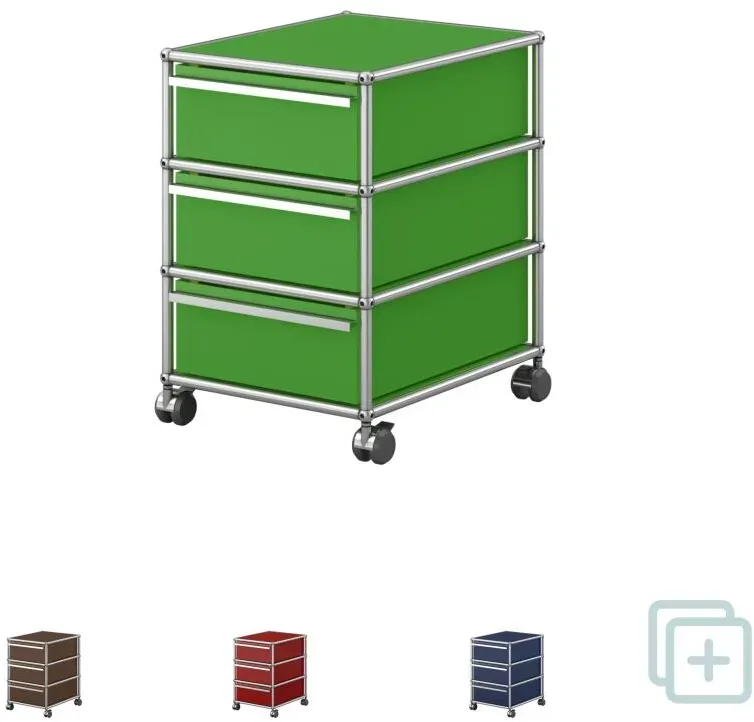 USM Haller Rollcontainer, mit drei Schubladen