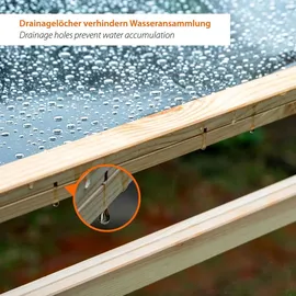 Dobar Tomatenhaus 116 x 71 x 120 cm Naturbelassen