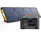 VTOMAN Jump 2200 Tragbare Powerstation mit 200W Leicht Solarpanel