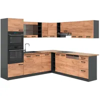 Vicco Winkelküche R-Line L-Form 237 x 247 cm grau
