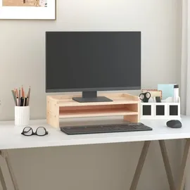 vidaXL Monitorständer 50x24x16 cm Massivholz Kiefer