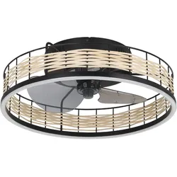 EGLO Deckenventilator Frana Rattan & Geflecht