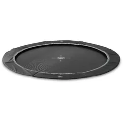 EXIT InTerra ebenerdige sports Trampolin ø305cm - schwarz