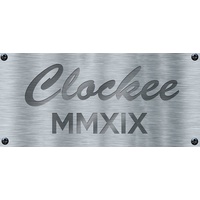 Clockee Tischuhr Designer Tischuhr BBQ Grill Smoker aus Metall