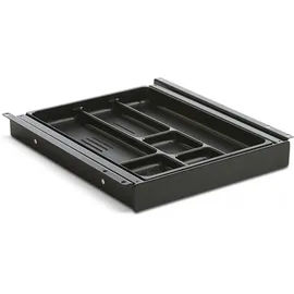 TecLines TUS014B ausziehbare Unterbau Schublade S, schwarz