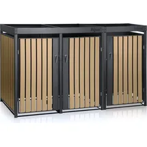 Zelsius Mülltonnenbox 3er 120-240 l grau