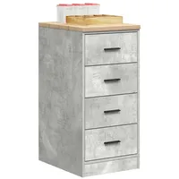 VidaXL Garagen-Aufbewahrungsschrank Betongrau Massivholz Kiefer, Schrank, Werkzeugschrank, Lagerschrank, Garagenschrank,