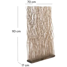 creedwood RAUMTEILER grau Naturmaterialien, 70x110x17 cm, Wohnzimmer, Raumteiler | Paravents, Raumteiler