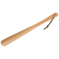 Gravidus Schuhlöffel Schuhanzieher aus Holz mit Lederband 37 cm