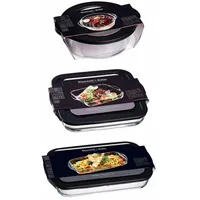 Ritzenhoff & Breker Auflaufformen mit Frischhaltedeckel 3er Set groß