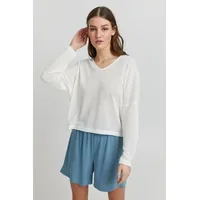 Oxmo Strickpullover Weiß XL