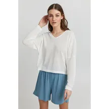 Oxmo Strickpullover Weiß XL