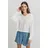 Oxmo Strickpullover Weiß XL