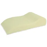 Fränkische Schlafmanufaktur Venenkissen, Beinhochlagerungskissen mit abwaschbarem Kunstlederbezug, 70x40x16cm Ausführung Kaltschaum, Größe Beige