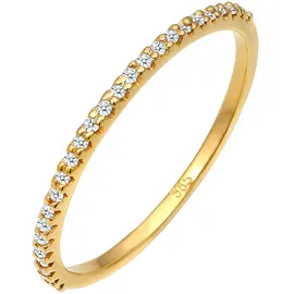 Elli DIAMONDS Ring Women Geo Microsetting with Diamond (0.125 ct.) 585 Yellow Gold
