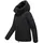 Navahoo Damen, Warme Winterjacke mit 2-Wege-Reißverschluss Blütenlicht 14 Black Gr. XS - XS
