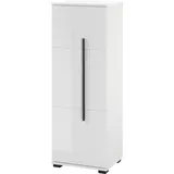 Home Affaire Cantara Halbhochschrank 45 x 126 x 35 cm Weiß MDF/Metall