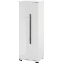 Home Affaire Cantara Halbhochschrank 45 x 126 x 35 cm Weiß MDF/Metall