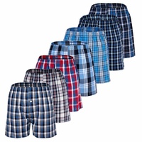 Yourbasics Jungen Web-Boxershorts 7er Pack - American Boxer-Shorts, gemustert,