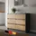 home collective Highboard 95 x 78 x 35 cm Anthrazit / Eiche