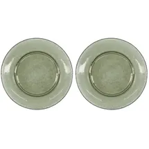 House Doctor Rain Speiseteller 27 cm grün 2er Set