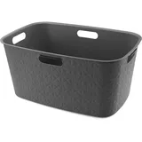 Curver Wäschekorb Softex, 45 l, Grau, Modern