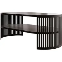 Mirjan24 Couchsitch, Schwarz, Mehrfarbig, Metall, Oval,Oval, 50x40x100 cm, Wohnzimmer,