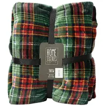 Kaemingk Plaid, Kaemingk, Kuscheldecke Fleecedecke 150x200cm grün rot kariert grün
