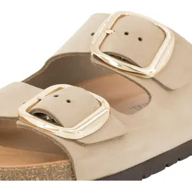 Piece of Mind Comfort Pantoletten Ergonomisches Fußbett, pflanzlich gegerbtes Nubuk Leder, Äußerst bequemes Laufen