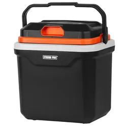 PROREGAL Thermoelektrische Kühlbox ICE-COOL mit Kühl- und Warmhaltefunktion, 24 Liter, Mini-Kühlschrank 230/12V, ECO/MAX-Modus, Kühlbox, Kühlschrank