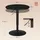 Woltu Bartisch rund 60 x 60 x 91 cm Schwarz