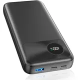 A ADDTOP Power Bank, 22,5W Schnell Aufladende Powerbank 20000mAh mit USB-C Input & Outputs, PD3.0 QC 4.0 Externe Handyakkus with LED Display Kompatibel mit iPhone 16 15 14 13 Pro Max Smartphones, iPad