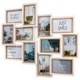 Kobolo Bilderrahmen Collage BIG Holz 12 Bilder 54x61cm