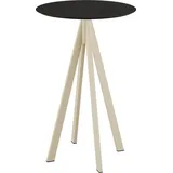 Essentials Infinity Klapptisch 70 x 70 x 109,2 cm Schwarz/Beige/Khaki