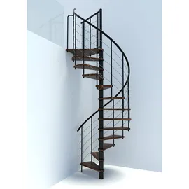 Minka Spindeltreppe Venezia Smart 38 305,5 cm Edelstahl/Holz/PVC/Stahl
