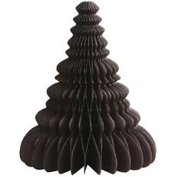 Chic Antique Weihnachtsbaumaufsteller aus Papier, H15/D12,5 cm, chocolate