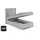 4mybaby GmbH Best for Home Boxspringbett mit Bettkasten Trinity K3-SINGLE 100x200 Bonellfederkern inkl. Topper | Grau | Grau