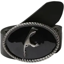 rettungsring gürtel Gürtel Leder schwarz 110