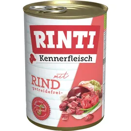 Rinti Kennerfleisch 400g Dose Hundenassfutter 48 x 400 Gramm Rind