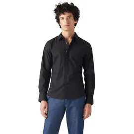 Levi's Hemd mit Button-Down-Kragen Herren, Jet Black, L