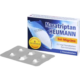 Heumann Naratriptan Heumann bei Migräne 2,5 mg Filmtabl. 2 St